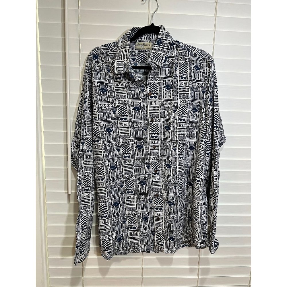 Kenny Flowers Limited Edition Long Sleeve Button Up‎ Shirt - Size XL